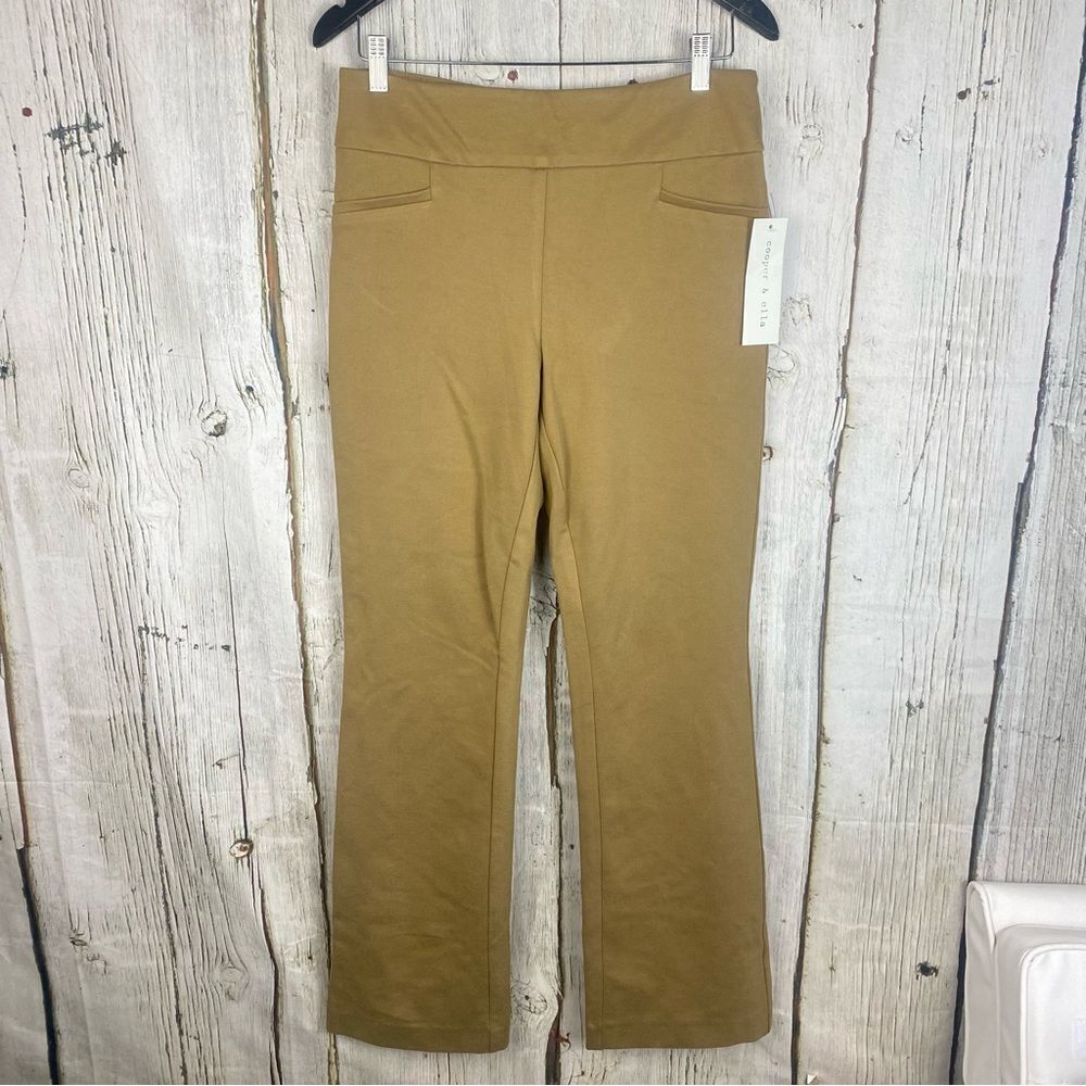 Cooper & Ella Boutique Bootcut Pullon Pants in Tiger's Eye Size M NWT  241